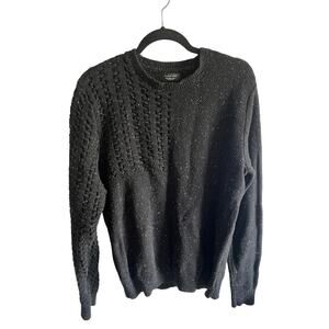 Zara Man black Knitted sweater size large